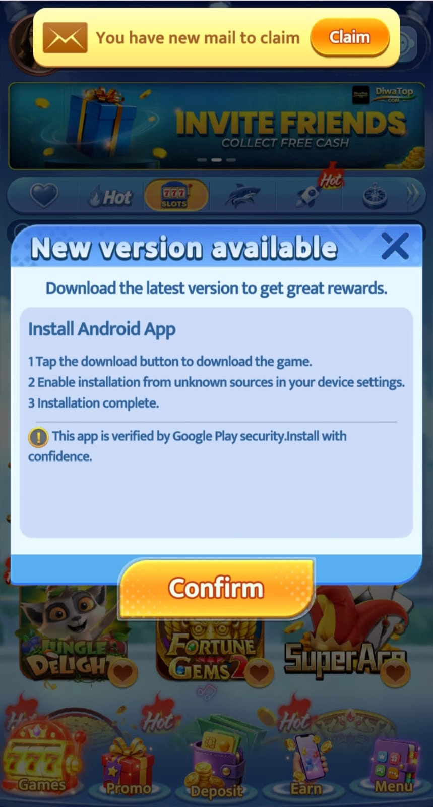 Diwa Top Apk Screenshot